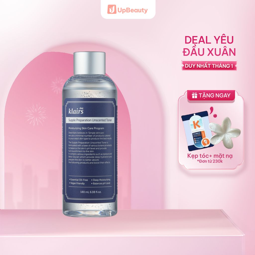 Nước Hoa Hồng Klairs Dưỡng Ẩm Sâu 180ml