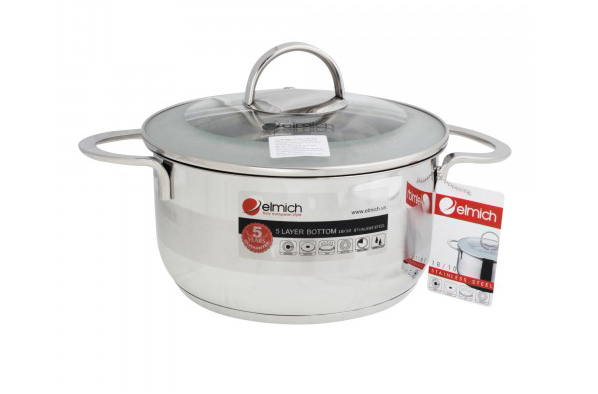 Bộ nồi inox 5 đáy Elmich 5 món