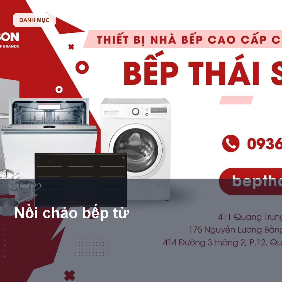 Bộ nồi và gia dụng bếp từ