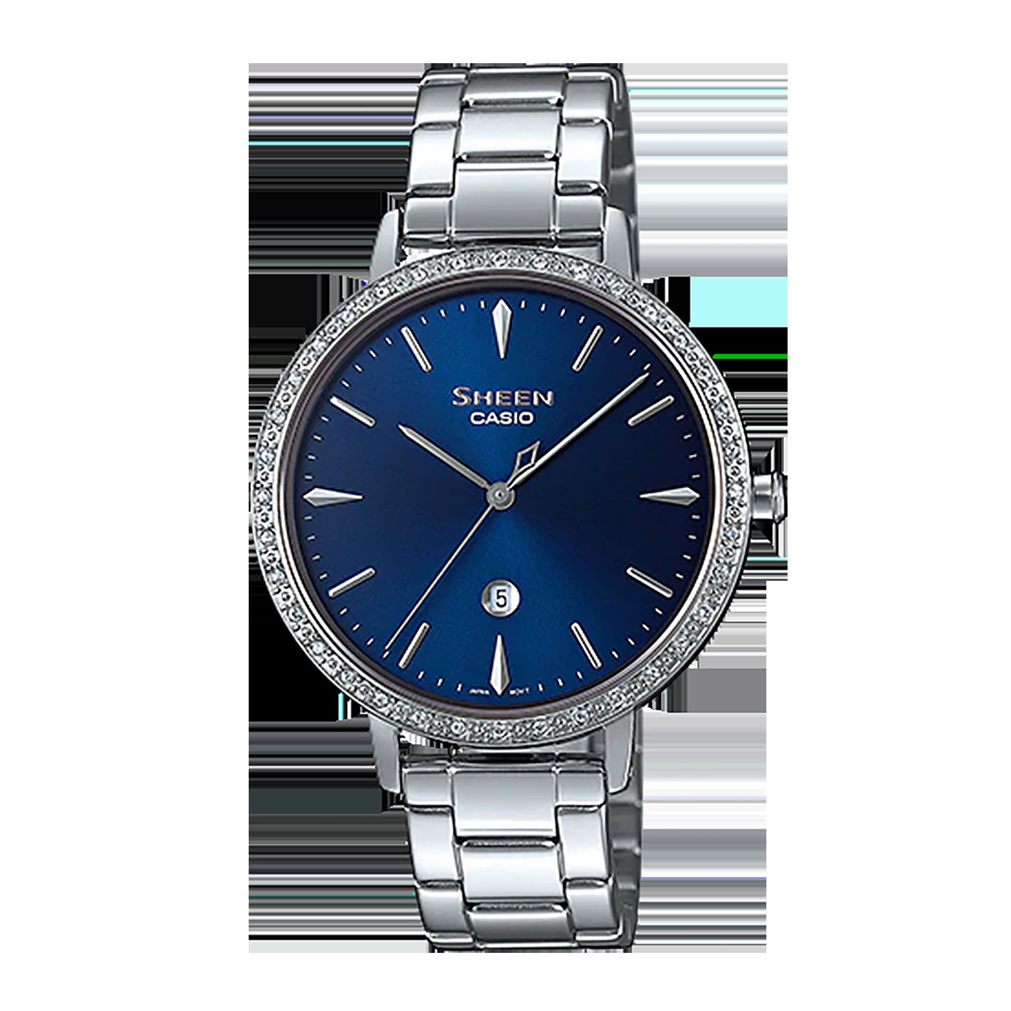 Đồng hồ nữ Casio Sheen dây thép