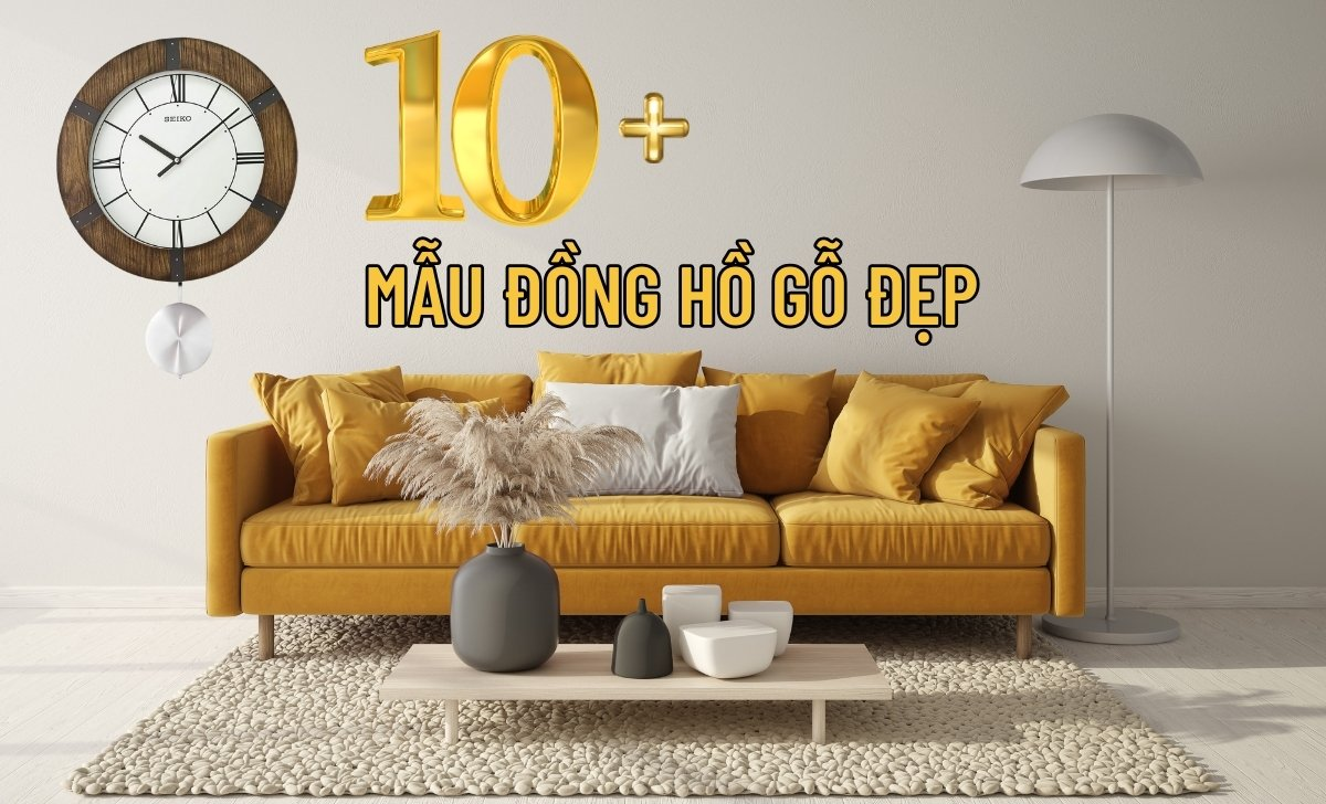 Đồng hồ treo tường quả lắc gỗ sồi cổ điển