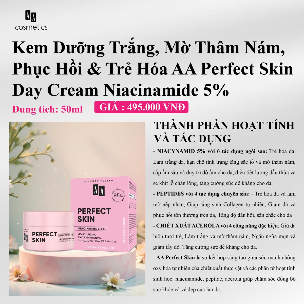 Kem dưỡng Perfect Skin HQH #58